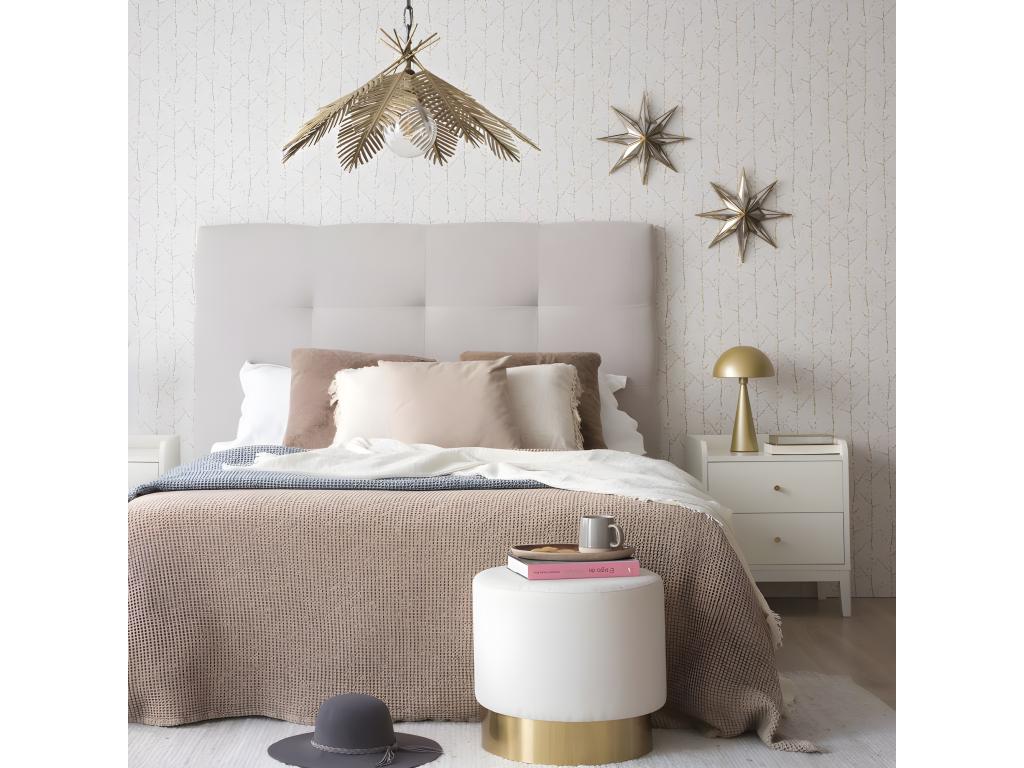 White wood-effect bedside table 50x60