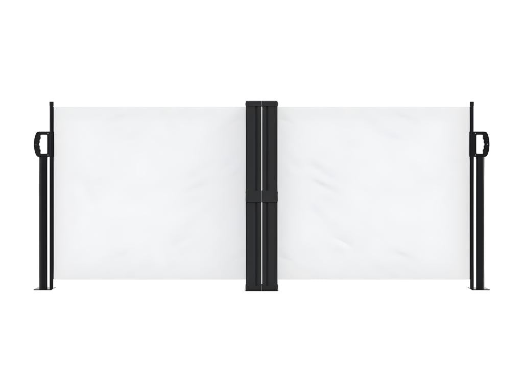 White retractable side awning 100x600 cm