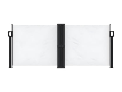 White retractable side awning 100x600 cm