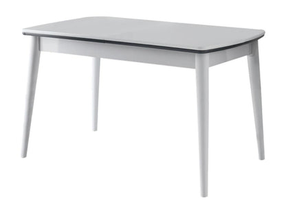 Extendable dining table and white