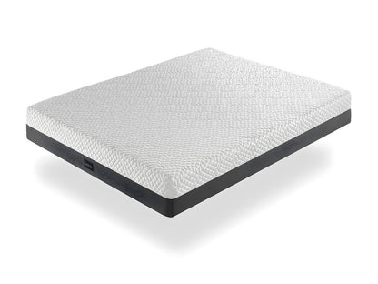 Mattress 105x190 cm, 25 cm thick, removable cover, ergonomic, hybrid and breathable - Firmness 3/5 Medium