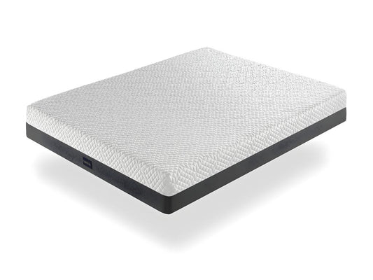 Mattress 105x190 cm, 25 cm thick, removable cover, ergonomic, hybrid and breathable - Firmness 3/5 Medium