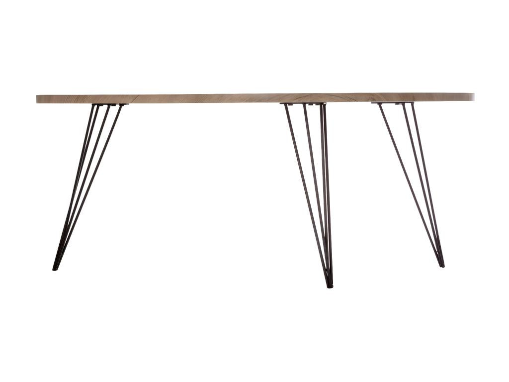 Industrial Coffee Table 112cm Brown