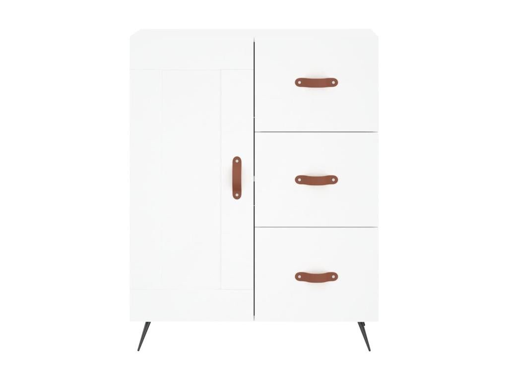 White high sideboard 69.5x34x180 cm Engineered wood