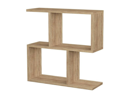 Coffee table, magazine rack for sofa, living room shelf, 60x20x60 cm, oak