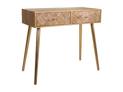 Brown wooden console table 88x41x79h