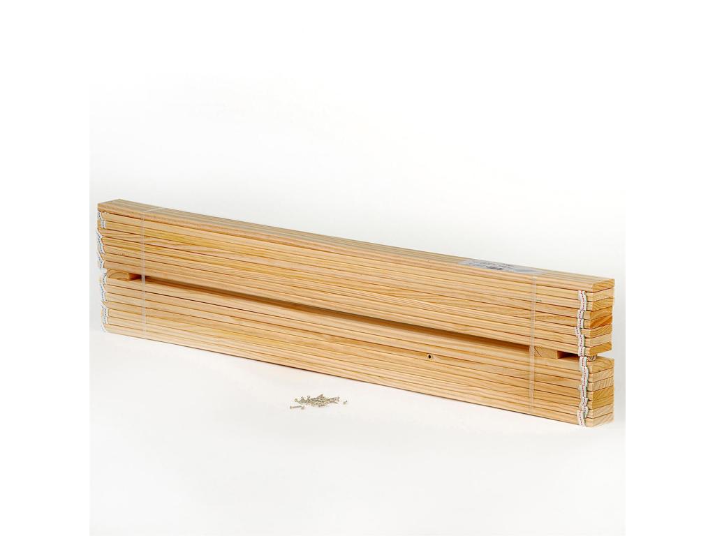Solid pine bed base 15 without frame, sleeping area 140x200 cm