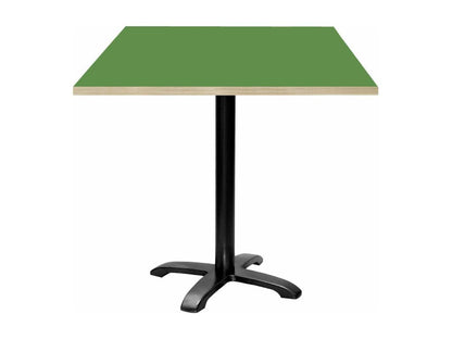 Table 70x70 cm - green model with wooden edges