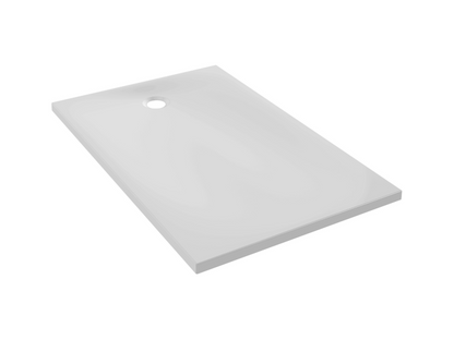 140x90 cm rectangular white acrylic shower tray