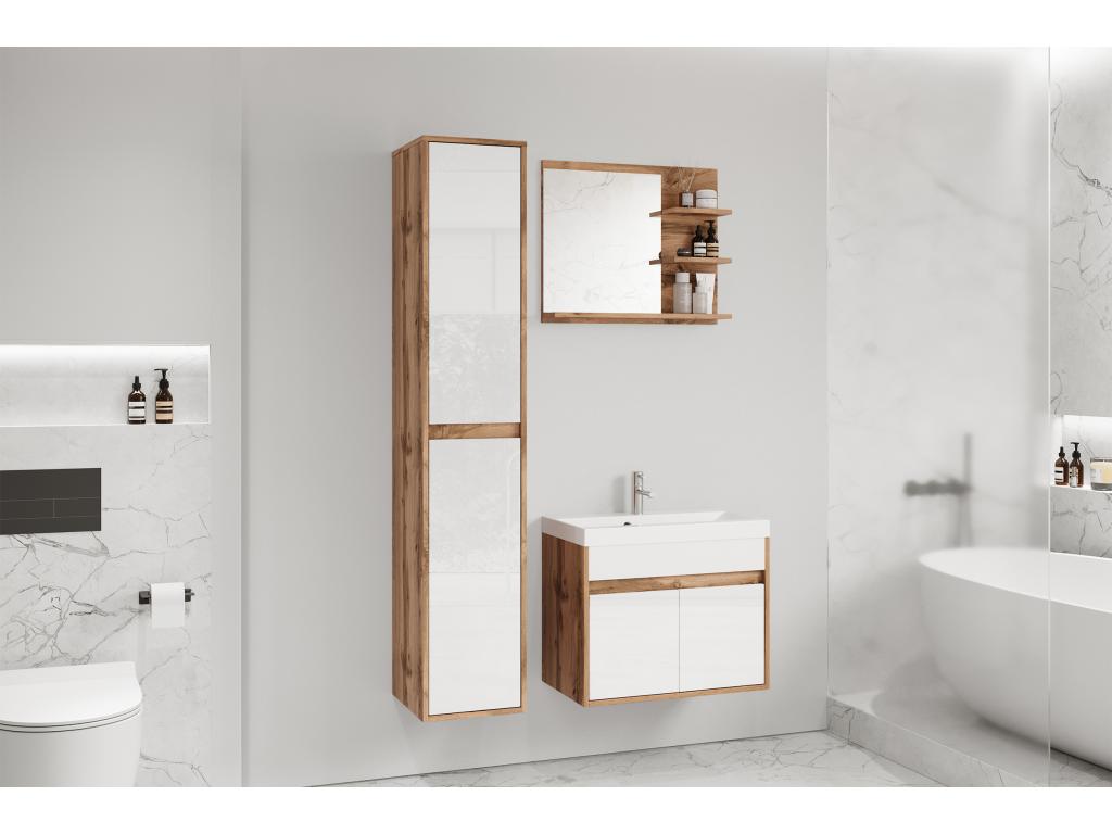 Bathroom set - with vanity unit / Glossy white -