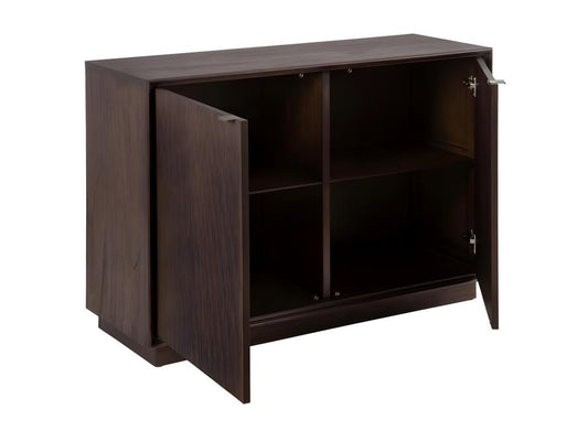 2-door sideboard in dark brown wood -