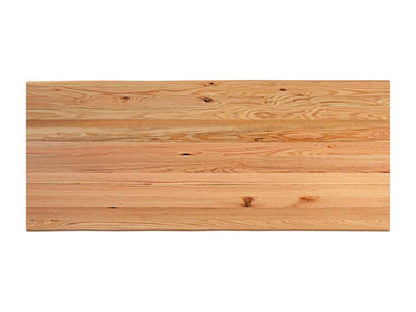 Rectangular light brown solid oak wood dining table