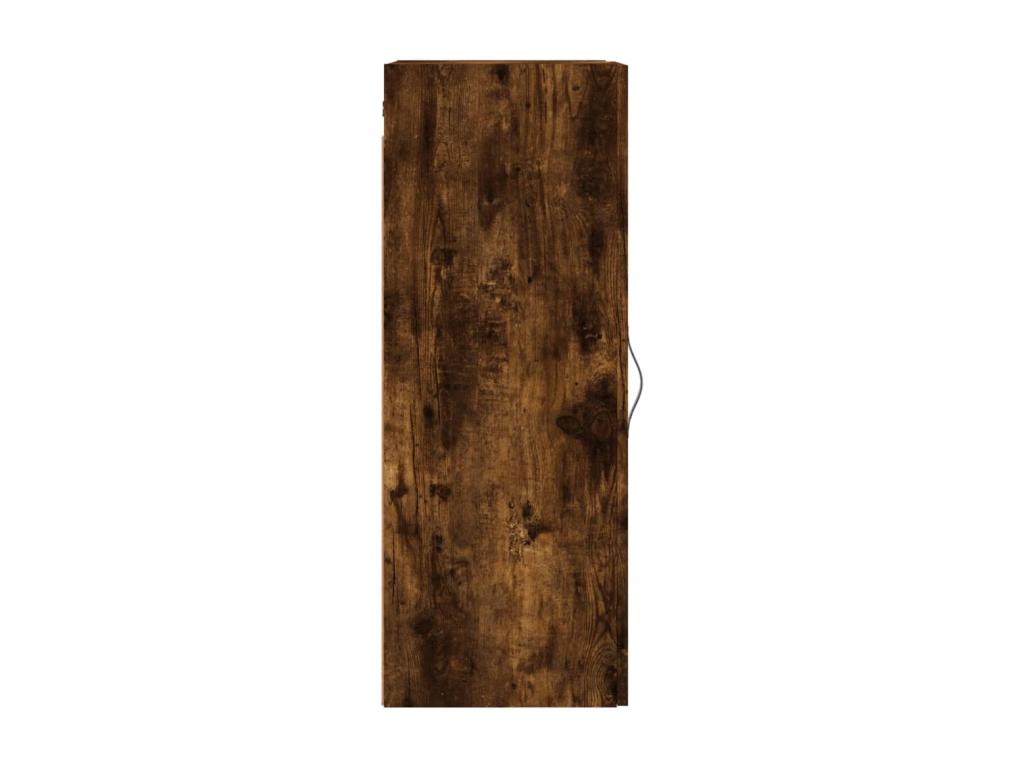 Smoked oak wall cabinet, 34.5x34x90 cm, engineered wood