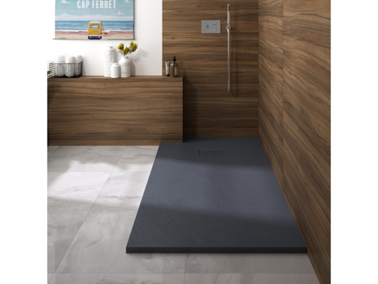 Boisona 120x100 cm Rectangular Anthracite Grey Shower Tray