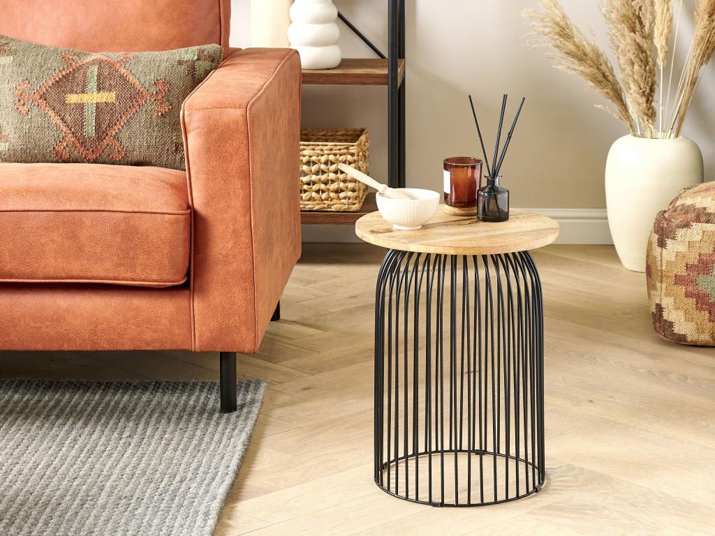 Brown/Black Side Table