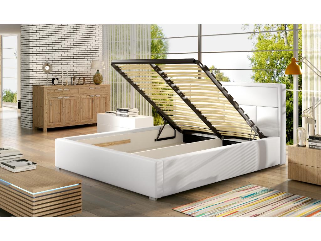 XL Bed 200x200 / Fabric - Grey