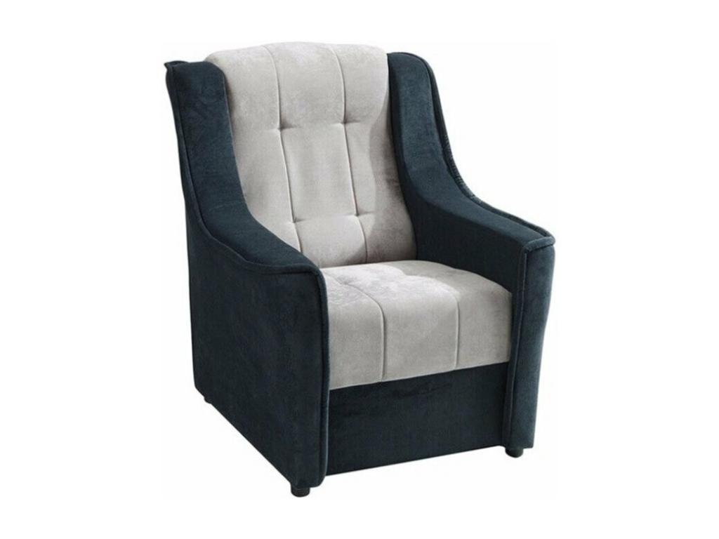 Armchair 108 Grey 93x90x83cm Upholstery Plastic Legs
