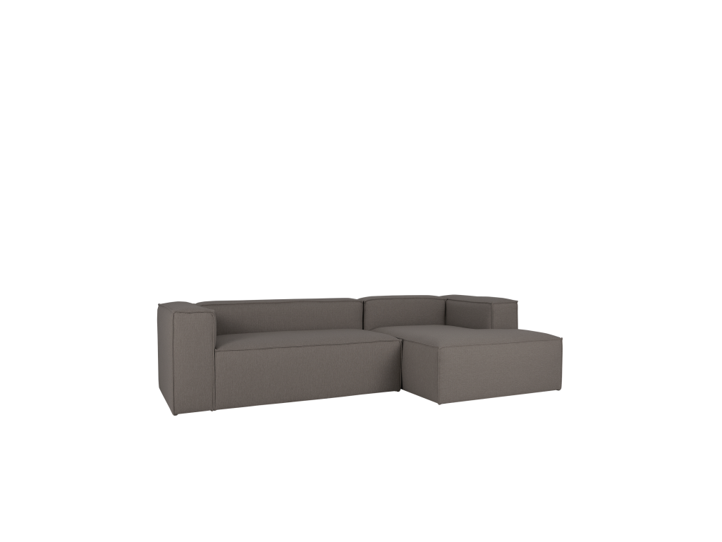 Right-hand corner sofa, 4-seater, dark grey, 250x175cm