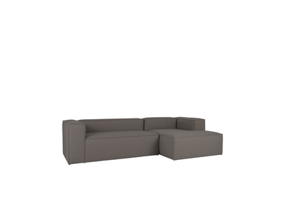 Right-hand corner sofa, 4-seater, dark grey, 250x175cm