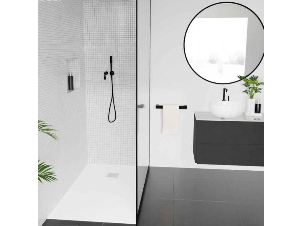 Cuttable shower tray 140x90 ET Boch Exclusive rectangular white