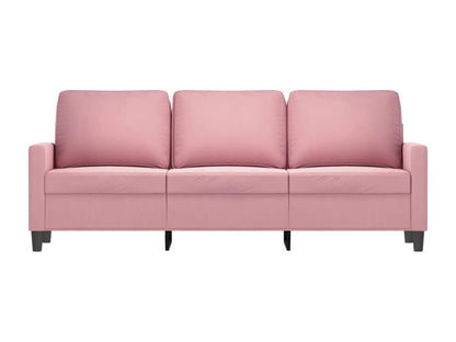 3-seater sofa, pink, 180 cm, velvet