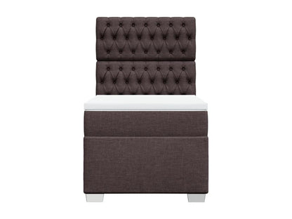 Bed base with mattress, dark brown, 80x200 cm