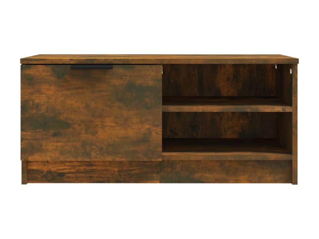 Smoked oak TV stand 80x35x36.5 cm Engineered wood