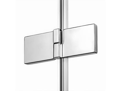 Right-hand pivoting shower enclosure 100x120 Majorca color, front access