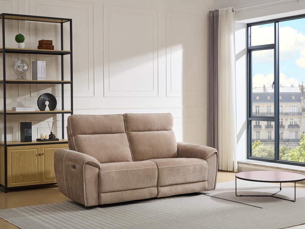 3-seater electric sofa in fabric