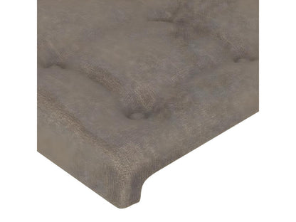 LED Headboard 160x5x118/128 cm Fabric