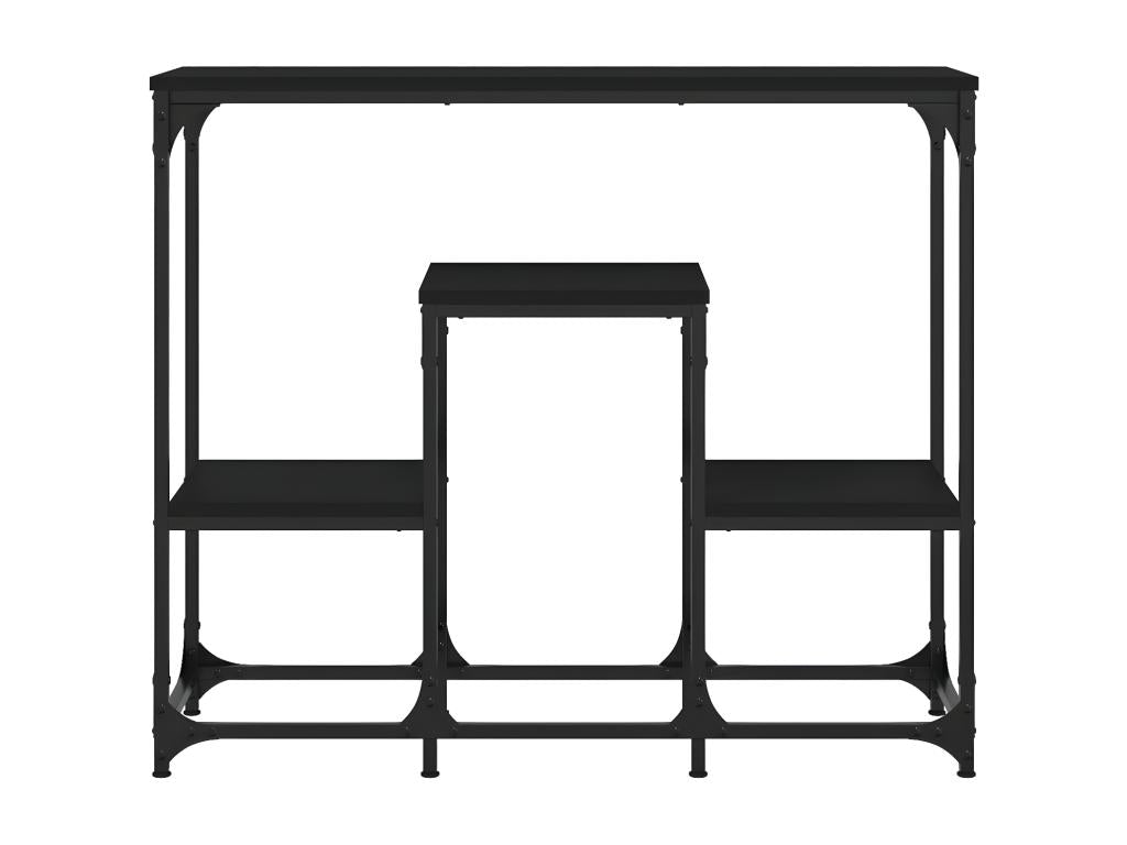 Black console table, 89.5x28x76 cm, engineered wood