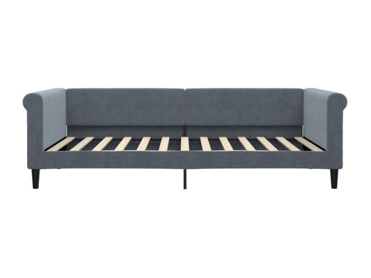 Daybed with pull-out bed, dark grey, 100x200 cm, mattress not included