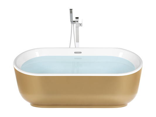 Freestanding bathtub 170 cm x 80 cm Gold