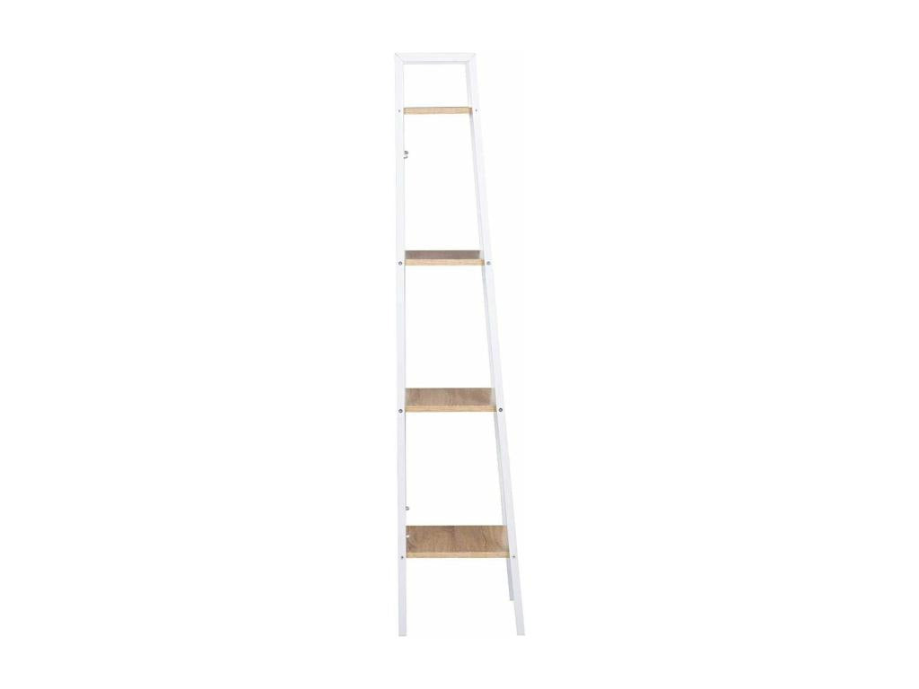 White metal freestanding shelf 34x35x148 cm 19 0000586