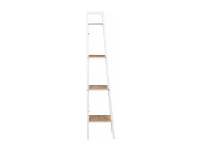 White metal freestanding shelf 34x35x148 cm 19 0000586