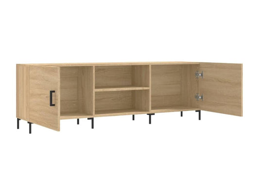 Oak TV stand 150x30x50 cm engineered wood