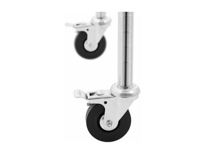 Silver metal shelf 60x45x190 cm 14 0005194